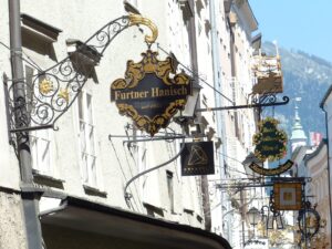 Werbeschild Kunsthandwerk